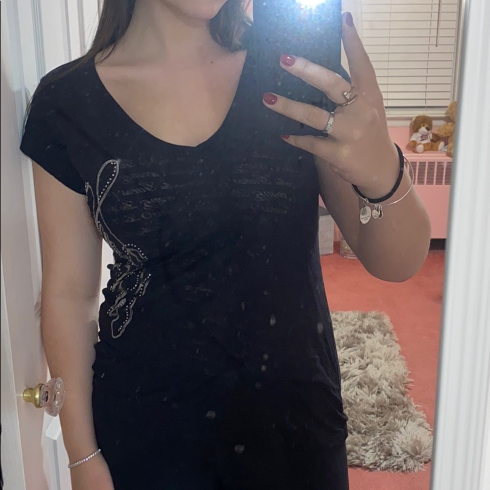 guess logo tee